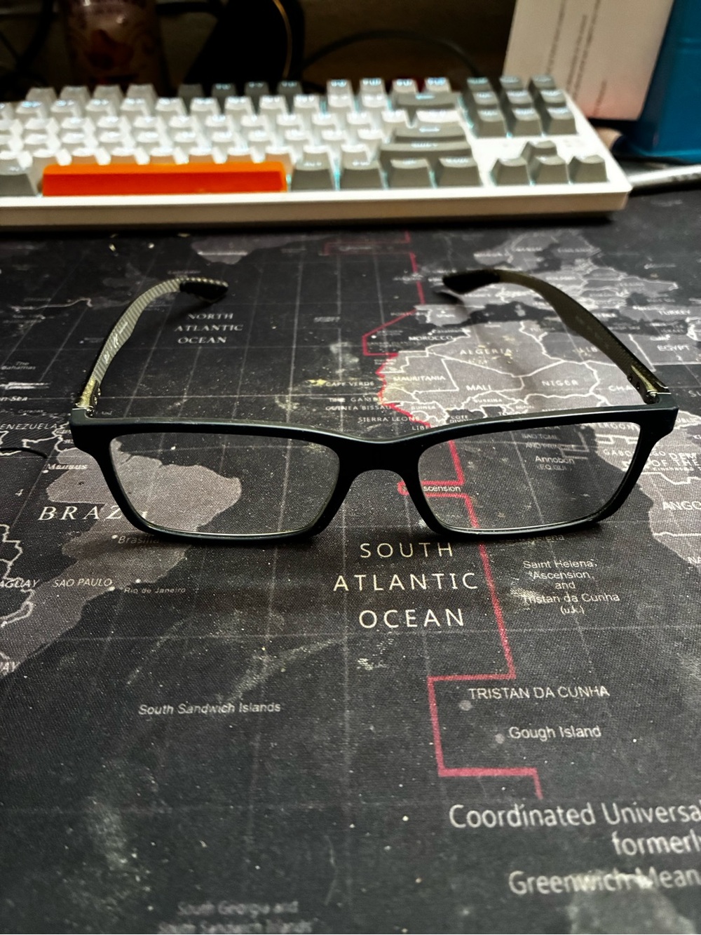 Ray-Ban RX8901 Tech Carbon Fibre Glasses | Top Blue / Shiny Grey | 53mm